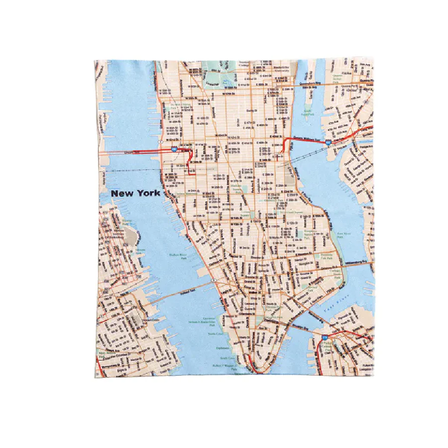 NYPL NYC Map Microfiber Cloth